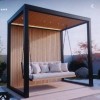 طراحی و اجرای الاچیق و تاب و باربیکیو مدرن و سقف