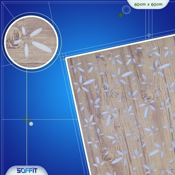 سقف کاذب (تایل گچی) 55*55 سافیت به همراه سازه