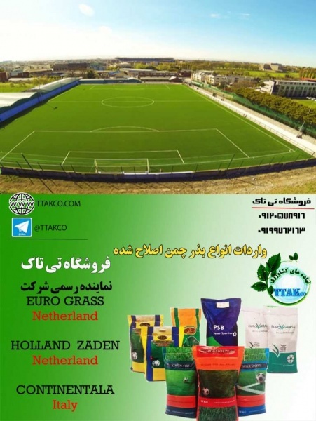 بذر چمن زمین فوتبال 09197443453